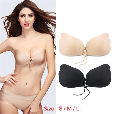 3 style new sexy push up seamless bra adhesive silicone backless wedding bralette strapless