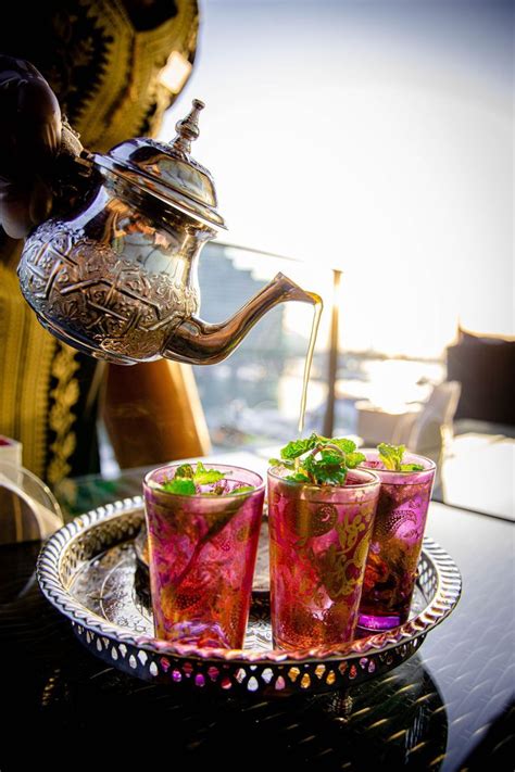 Set Of 6 Moroccan Tea Glasses Authentic Teapot Tray Etsy Artofit
