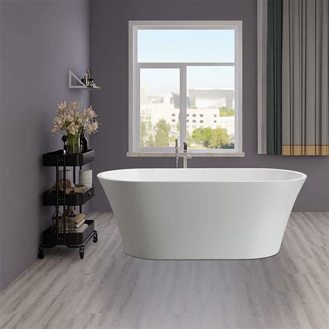 Vanity Art 622 Inch Freestanding Acrylic Bathtub Modern