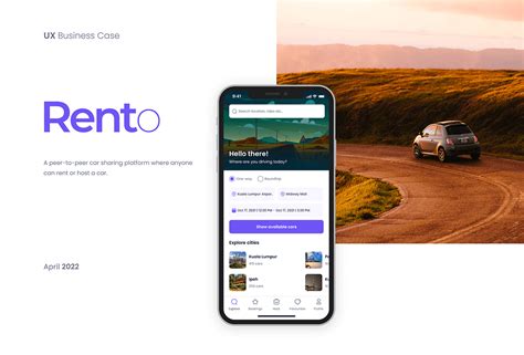 Rento Car Rental App On Behance