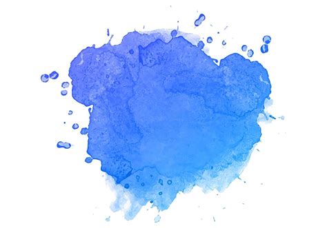 Blue Watercolor Hand Paint Splash Design 1226222 Vector Art At Vecteezy