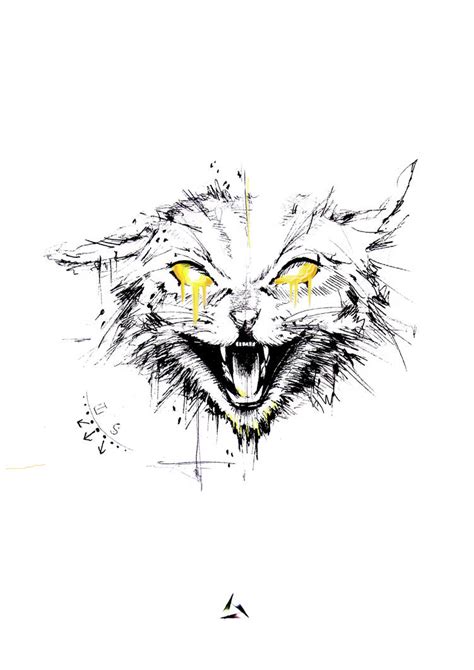 Evil Cat By Lilinetkor On Deviantart