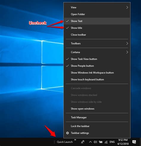 How To Add Quick Launch Toolbar In Windows 10 8 7