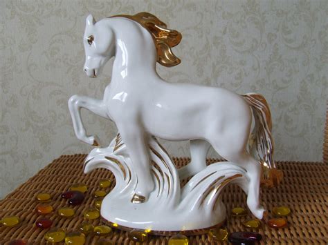 Soviet Vintage Porcelain Horse Sculptures Vintage Horse