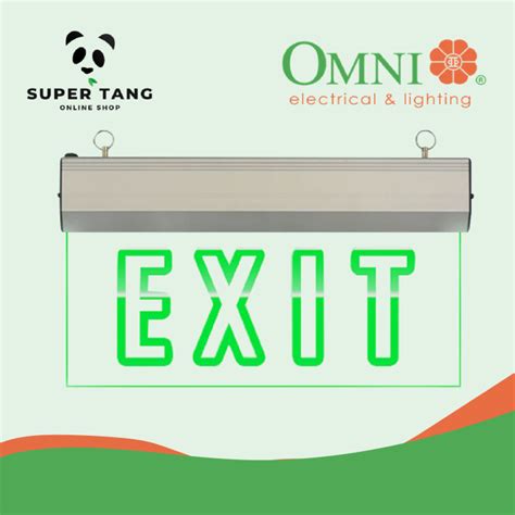 Omni Led Acrylic Exit Sign Green Lazada Ph