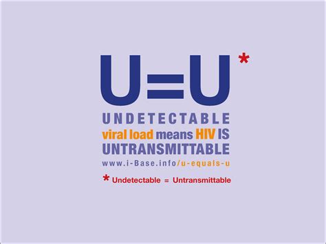 Uu Undetectable Untransmittable Hiv I Base