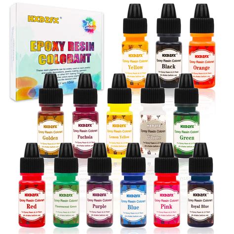 Epoxy Resin Colorant 14 Colors Epoxy Resin Transparent Pigment Epoxy