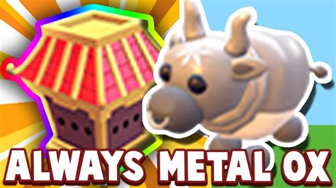 How To Always Get A Metal Ox From Ox Box In Adopt Me Lunar Update