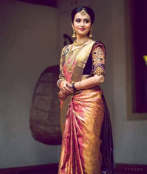 30 Bridal Kanjeevaram Sarees Im Loving This Month Frugal2fab Red Gold K In 2020 Bridal