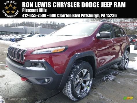 2015 Deep Cherry Red Crystal Pearl Jeep Cherokee Trailhawk 4x4