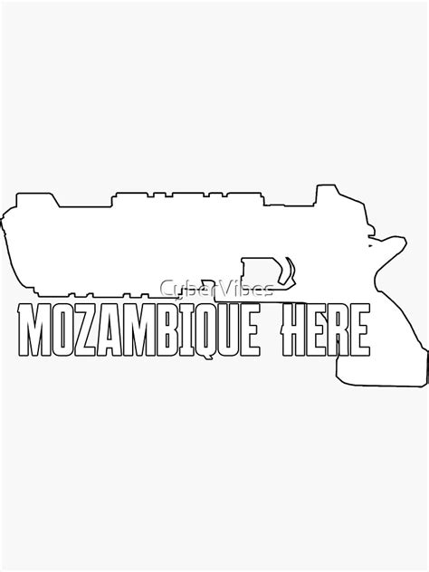 Mozambique Here Apex Legends Sticker For Sale By Cybervibes Redbubble