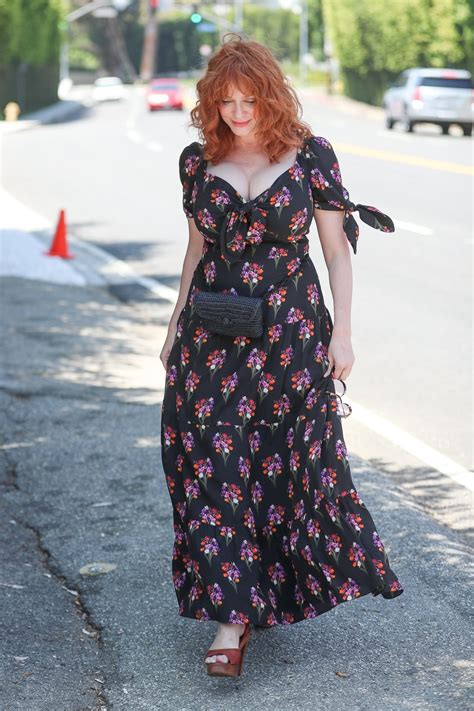 Christina Hendricks Instyle Day Of Indulgence Party In Brentwood