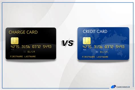 Credit Card Vs Charge Card Card Whats The Difference
