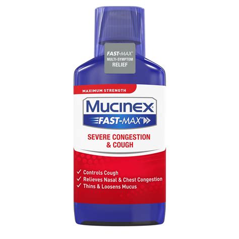 (help breathing, relieve regular mucinex does not contain pseudo, but will still help to thin and ultimately pass mucus. Mucinex® Fast-Max® Severe Congestion & Cough Liquid | Mucinex®