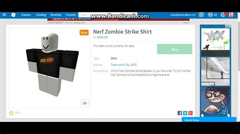 Leak Ended Nerf Shirt Roblox Youtube