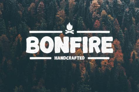 Bonfire Bold Rustic Font Design Shack