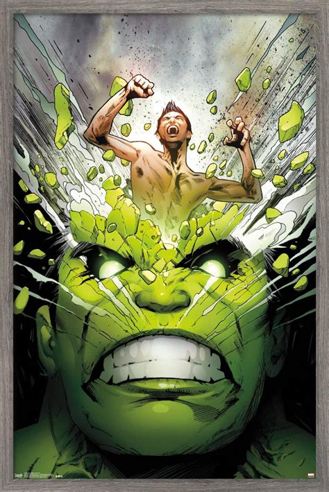 Marvel Comics The Incredible Hulk Cover 171 Wall Poster 14 725 X 22 375 Framed