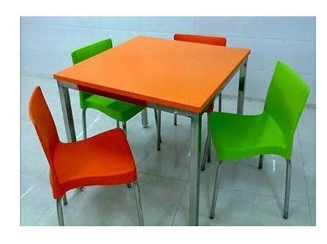 Plastic Multicolor Cafeteria Chairs And Table Set At Rs 8500 In Hyderabad