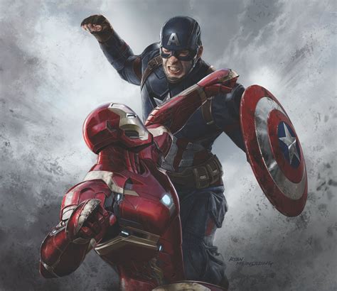 Image Captain America Civil War Concept Art Captain America Vs Iron Man  Marvel