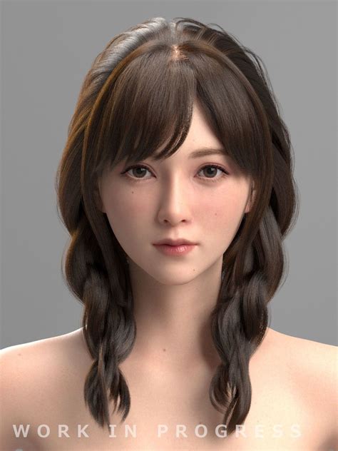 D Model Character Female Character Design Character Modeling