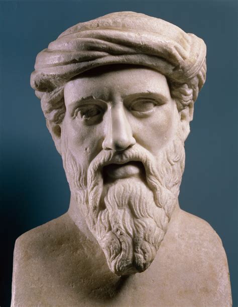 Pythagoras Mathematician Marble Bust Roman Art Marble Museo Capitolino