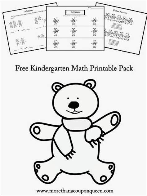 Free Kindergarten Math Pack Free Homeschool Deals