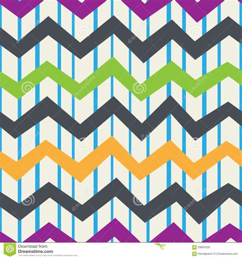 Zigzag pattern stock vector. Image of backdrop, retro - 59664329