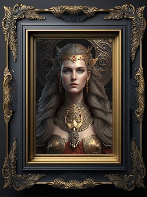Freya Goddess Of Love Beauty And Fertility Cat Lover Goddess Norse Goddess Art Print