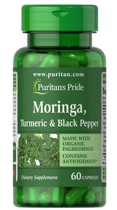 Moringa Turmeric Black Pepper 60 Capsules 21713 Puritan S Pride