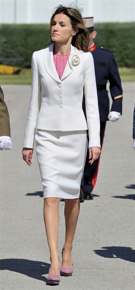 Princess Letizia On Saturday Wonderful In White Photos Huffpost