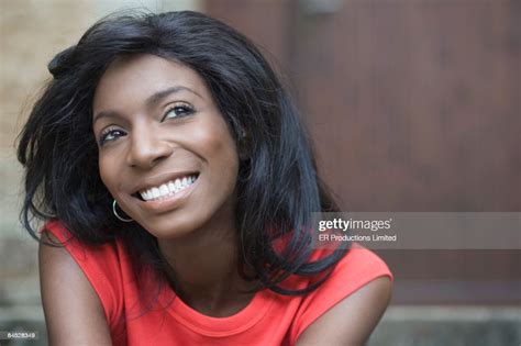 Smiling African Woman High Res Stock Photo Getty Images