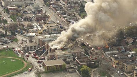 Crews Continue To Battle Complicated Fire At West End Toronto High