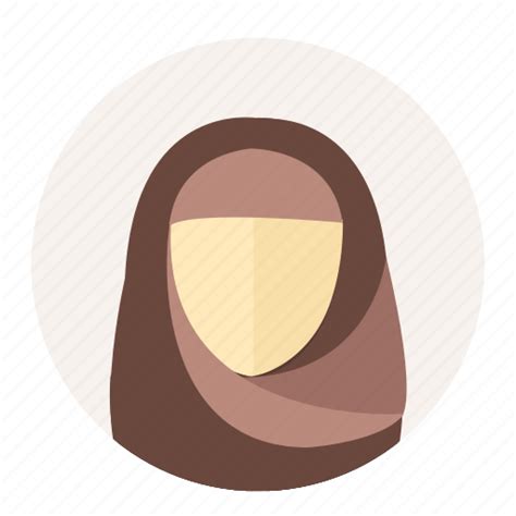 arabian avatar female islam muslim user woman icon