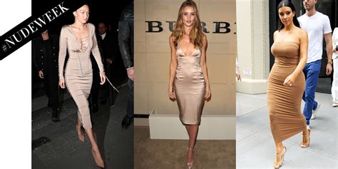 Nude Celebrity Style Celebrities In Nude Fashion