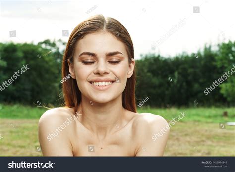 Woman Naked Torso Sitting Nature Stock Photo Shutterstock