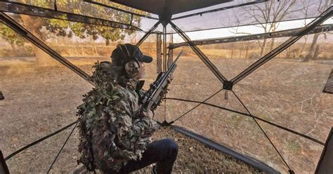 Rhino Blinds R180 3 Person See Through Hunting Ground Blind