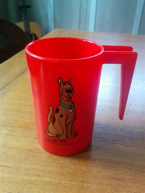 Vintage Scooby Doo Red Plastic Mug Cup 1971 Etsy