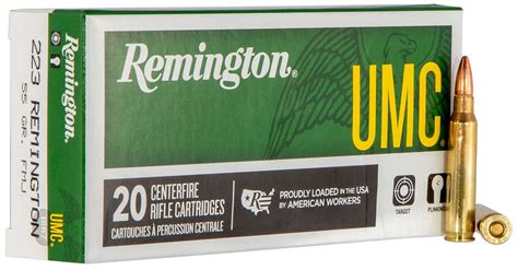 Remington Ammunition L223r3 Umc 223 Rem 55 Gr Full Metal Jacket Fmj 20 Bx 10 Cs Larry S