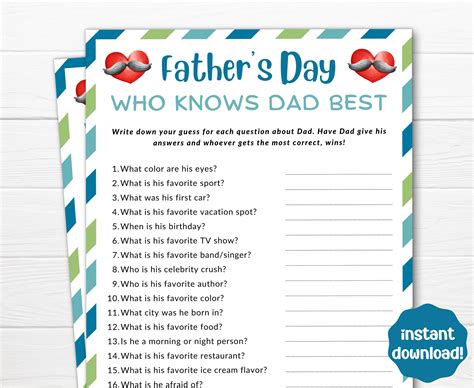 Fathers Day Activities Printable Activities For Kids Fathers Day