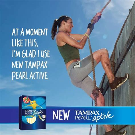 Tampax Active Ad Tampax Pearl Menstrual Pads Tampons Advertising
