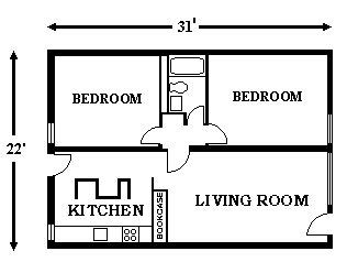All floor plans are designed with you in mind. Efficient 2 bedroom layout | Small apartment layout, 2 ...