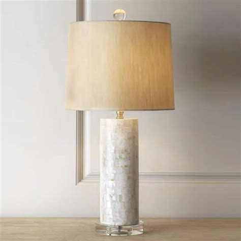 Elegant Capiz Shell Table Lamp Etsy