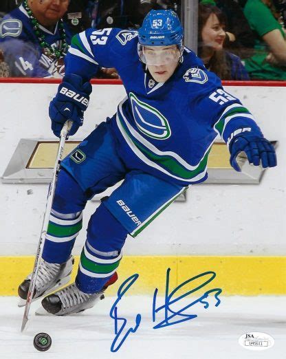 bo horvat autographed vancouver canucks 8×10 photo house of hockey