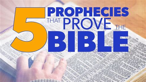 5 Prophecies That Prove The Bible Proof For God Youtube