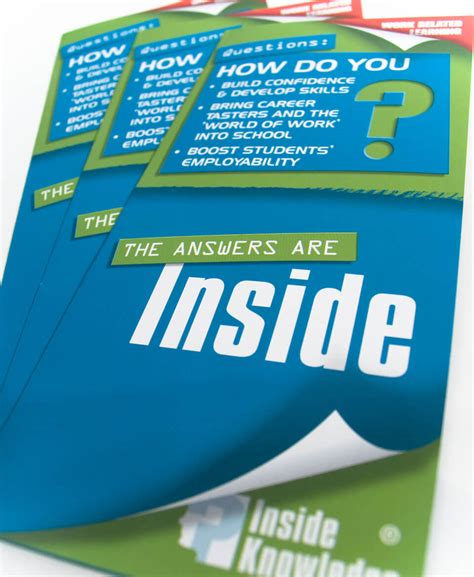 Inside Knowledge Ad Design Brochure Design Leaflet Design By Tinstar