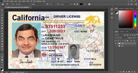 California Driver License Psd Template New 2022 Fakedocshop