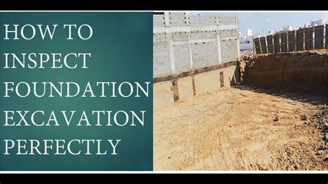 How To Inspect Foundation Excavation Perfectly Youtube