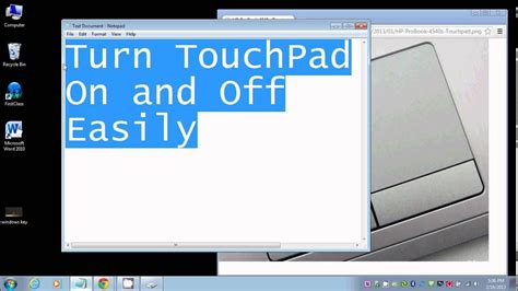Turn Touchpad On And Off Easily Youtube