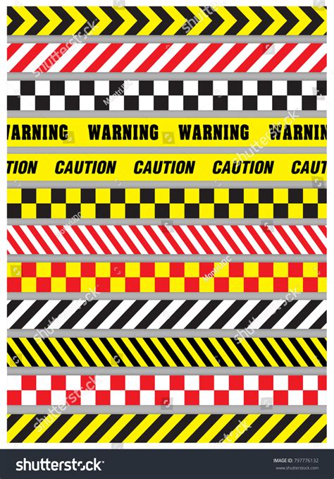Warning Label Vector Template Stock Vector Royalty Free 797776132