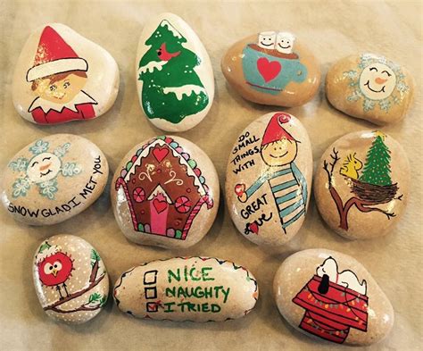 Fun Holiday Painted Rocks Rock Painting Patterns Rock Painting Ideas